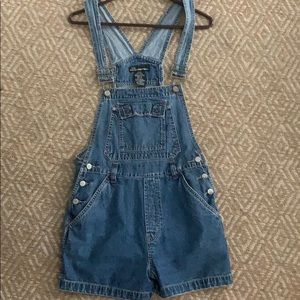 Vintage Denim Overall Shorts